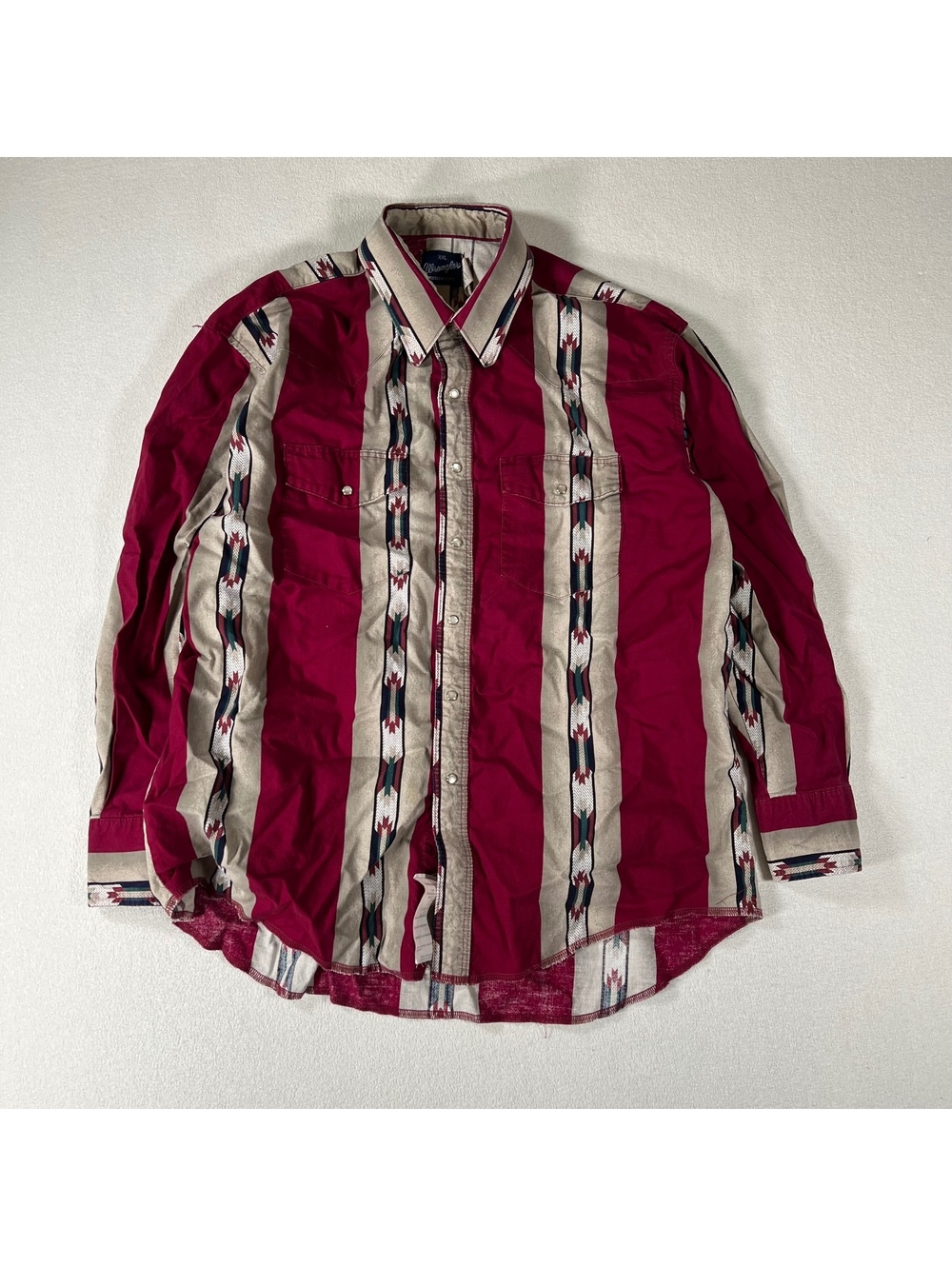 Vintage Wrangler pearl snap western shirt Size XXL